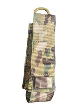 Dotacty Tactical Flashlight Holster MOLLE Torch Holder EDC Pouch with Snap Clip